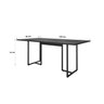 Mesa de Reunião Industrial 180x90cm Prime PR-23 6 Lugares Espresso Móveis - 3