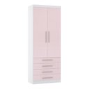 Ver imagem 1 de Guarda Roupa Roupeiro Modulado Alpes 2 Portas 4 Gavetas - Módulo Alpes - Luciane:rosa