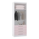 Ver imagem 2 de Guarda Roupa Roupeiro Modulado Alpes 2 Portas 4 Gavetas - Módulo Alpes - Luciane:rosa