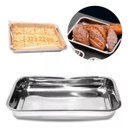 Ver imagem 3 de Assadeira Forma Retangular Alta Aço Inox 32 X 22 X 4cm