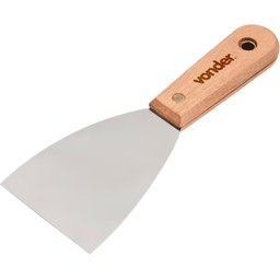 Espátula betumadeira aço inox 3.1/8" 7,9cm cabo mad Vonder - 1