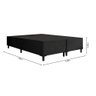 Cama Box Queen 1,58 m com 38cm de Altura Prince Suede Preto - 7
