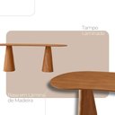 Ver imagem 5 de Sala de Jantar Mesa Noronha 220cm Tampo Laminado Canto Barril com 8 Cadeiras Eva Premium