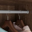 Ver imagem 6 de Guarda-Roupa Casal 6 Portas 2 Gavetas e Cômoda Sapateira 4 Gavetas Itapema Marrom/Malbec