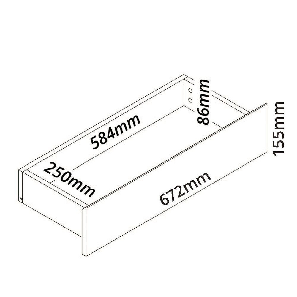 Painel para TV até 90 Polegadas Ripado com LED 3 Gavetas 230cm 100% MDF Nobre - 5