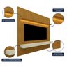 Painel para TV até 85 Polegadas Ripado com LED 3 Gavetas 230cm 100% MDF Nobre - 5
