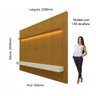 Painel para TV até 85 Polegadas Ripado com LED 3 Gavetas 230cm 100% MDF Nobre - 4