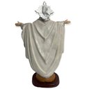 Ver imagem 3 de Imagem Jesus Oxalá Prata Braços Abertos Branco Resina 30cm