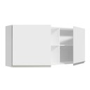Ver imagem 6 de Armário de Cozinha Aéreo 150 cm 2 Portas e 2 Nichos Branco Glamy Madesa