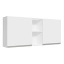 Ver imagem 1 de Armário de Cozinha Aéreo 150 cm 2 Portas e 2 Nichos Branco Glamy Madesa