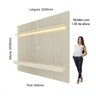 Painel para TV até 90 Polegadas Impressão Ripada com LED com Gaveta 220cm 100% MDF Requinte - 3
