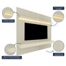 Painel para TV até 90 Polegadas Impressão Ripada com LED com Gaveta 220cm 100% MDF Requinte - 4
