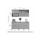 Ver imagem 4 de Cozinha Modulada Completa Marquesa Gourmet 4 Peças C4p20 Nature/verde - Nesher