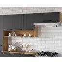 Ver imagem 1 de Armário de Cozinha Aéreo 175cm 4 Portas 1 Nicho Veneza Itatiaia