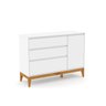 Cômoda Nature Clean C/ Porta Branco/ Eco Wood - 1