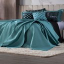 Ver imagem 5 de Kit Colcha Casal 7 Peças Love Tiffany Dupla Face com Almofadas Dourados