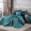 Ver imagem 1 de Kit Colcha Casal 7 Peças Love Tiffany Dupla Face com Almofadas Dourados