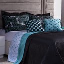 Ver imagem 6 de Kit Colcha Casal 7 Peças Love Tiffany Dupla Face com Almofadas Dourados