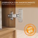 Ver imagem 6 de Guarda Roupa Solteiro 180cm 2 Portas de Correr Barcelona Politorno Móveis