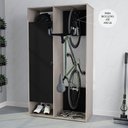 Ver imagem 2 de Armário Multiuso 1 Porta 1 Gaveta e Suporte para Bicicleta Nepal