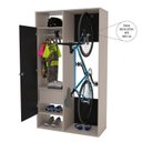 Ver imagem 4 de Armário Multiuso 1 Porta 1 Gaveta e Suporte para Bicicleta Nepal