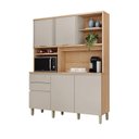 Ver imagem 2 de Kit Cozinha Austin 1.65 Linea Brasil Cinza/Jequitibá/Gris Fosco