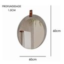 Ver mais imagens de Espelheira Espelho para Banheiro Lavabo Lua 60cm Cappuccino