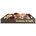 Ver imagem 1 de Bandeja Decorativa para Servir Café Cantinho do Café na Cama