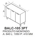 Ver imagem 5 de Balcão de Cozinha 105cm 3 Portas Veneza Itatiaia