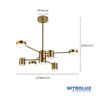 Lustre Pendente Moderno 4000K Bivolt - 2
