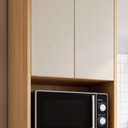 Ver imagem 5 de Paneleiro de Cozinha com 4 Portas e Nicho MDF Nobre Bege/Cinamomo/Off White