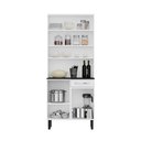 Ver imagem 4 de Armário de Cozinha em Aço com Bancada 4 Portas 1 Gaveta 195 x 80cm Pratika Itatiaia Branco