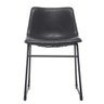 Kit 2 Cadeiras Bruna Rivatti Poliuretano (PU) Preta Pés em Aço - 3