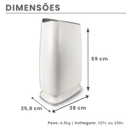 Purificador de ar Purifik Air H200 - 220v - Filtro HEPA - 6