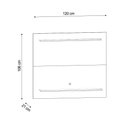Ver imagem 4 de Painel para Tv Suspenso 50 Pol 120cm 2 Prateleiras Mercy Branco M12 - D'Rossi