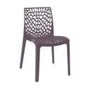 Ver imagem 1 de Cadeira Vazada em Polipropileno Gruvyer Espresso Móveis