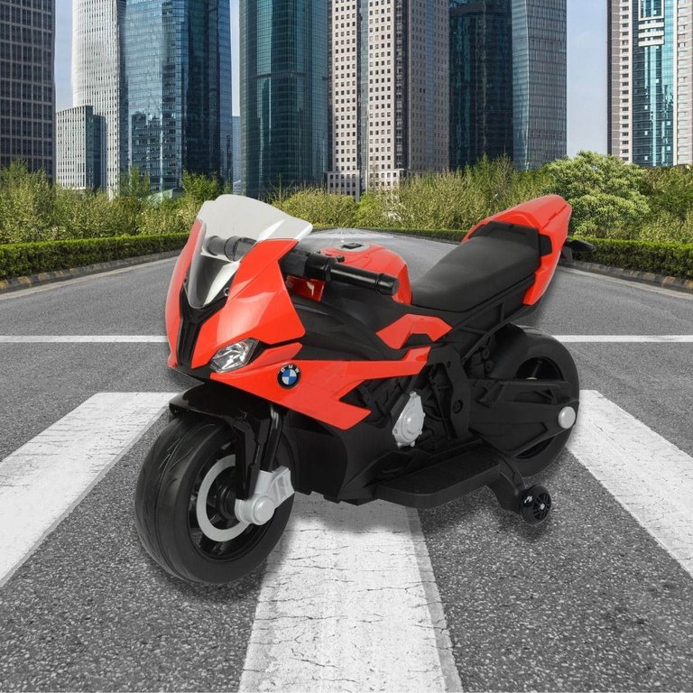Mini Moto Elétrica Infantil Bateria 12v Bmw S1000rr Som Farol Led Importway Bw365 Licenciada