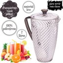 Ver imagem 2 de Jarra de Plástico 2 Litros Cristal Twist Plasutil ref.15501