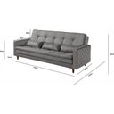 Ver imagem 3 de Sofá Cama 03 Lugares Reclinável
