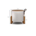 Ver imagem 4 de Puff em Linho 41cm x 42cm com Pés Miami