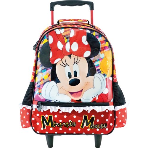 Mochila de Rodinhas Minnie 16 Disney 40cm - Xeryus - Vermelho - 2