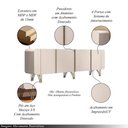 Ver imagem 5 de Conjunto Buffets Benvenuto-Saluti 2 e 4 Portas MDF e MDP de 15mm 110cm e 220cm Off White