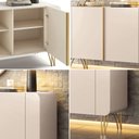 Ver imagem 6 de Conjunto Buffets Benvenuto-Saluti 2 e 4 Portas MDF e MDP de 15mm 110cm e 220cm Off White