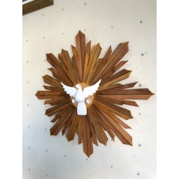 Divino Espirito Santo Duplo Decorativo 80cm Natural - 2