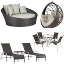 Ver imagem 1 de 4 Cadeiras e Mesa, 2 Espreguiçadeiras, 1 Balanço e Chaise Pedra Ferro