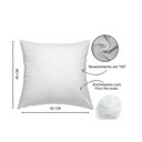 Ver imagem 2 de Kit 4 Refis Enchimento para Almofada em Fibra Siliconada 45x45 Cm