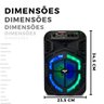 Caixa de Som Bluetooth Gts-138 1000w Pmpo - 2