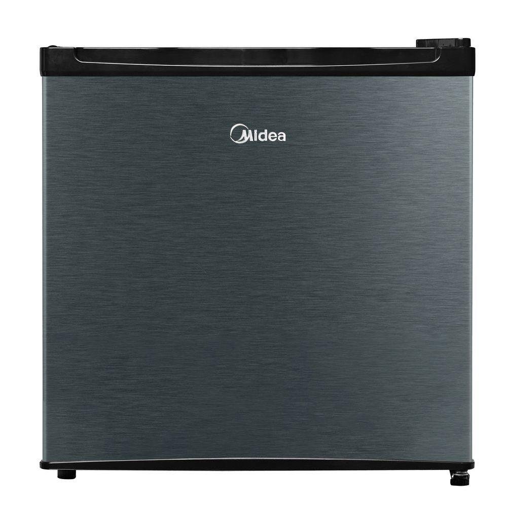 Frigobar Midea 45 Litros Compact Black Edition Mrc06b preto com Inox 127v