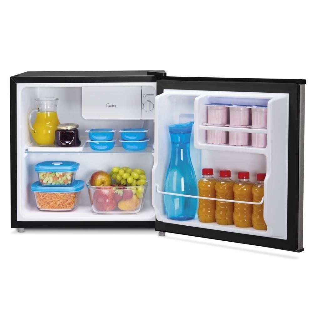 Frigobar Midea 45 Litros Compact Black Edition Mrc06b preto com Inox 127v - 2