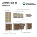 Ver imagem 5 de Armário de Cozinha Completa 100% Mdf 240 Cm Branco/rustic/crema Smart Madesa 01